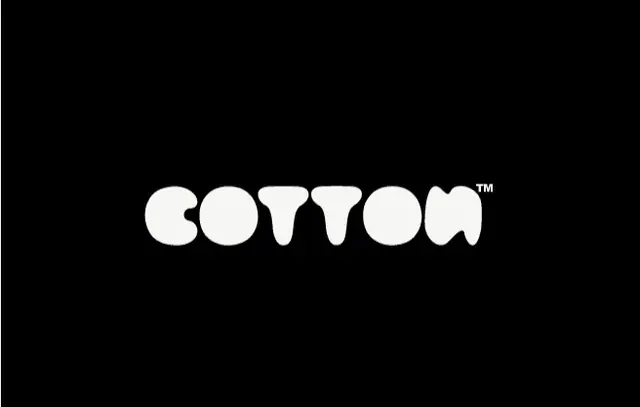 Cotton logo, geometric, minimal, light