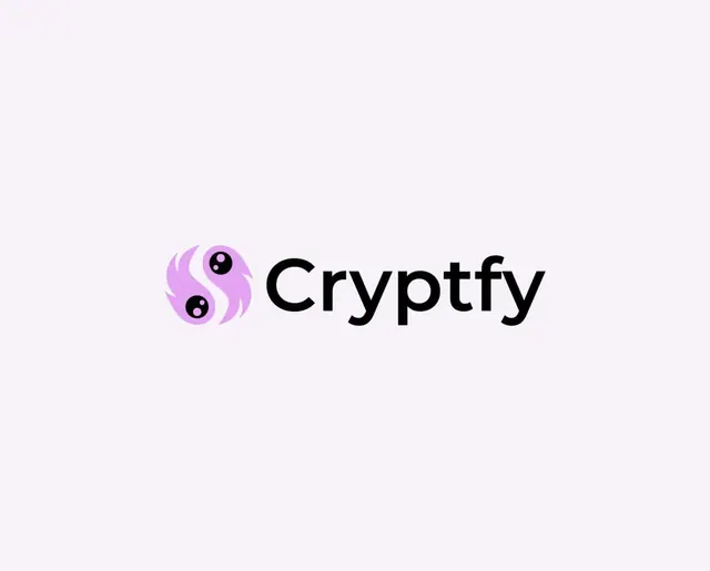 Cryptfy logo, geometric, minimal, cool