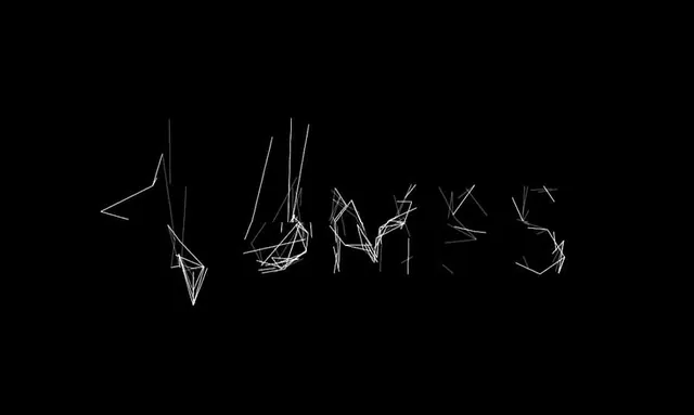 Abstract Line-Art Wordmark, brutalist, abstract, high-contrast