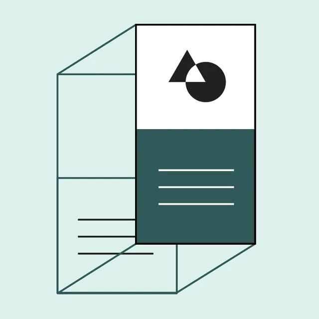 Isometric stationery identity, geometric, flat, light