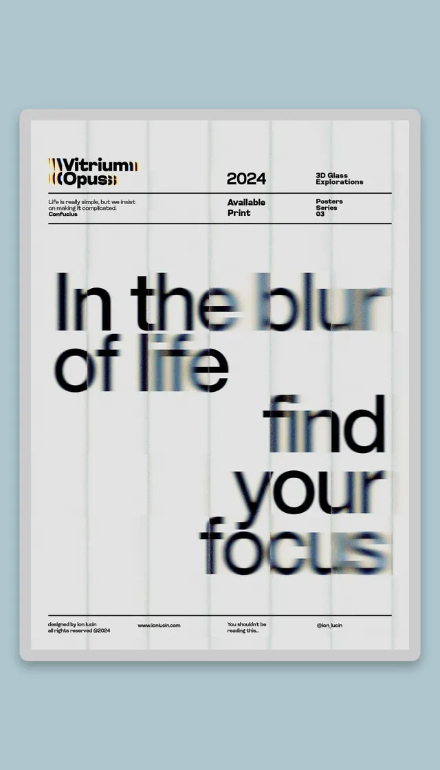 Minimal editorial type specimen with blue-gray palette, minimal, editorial, light