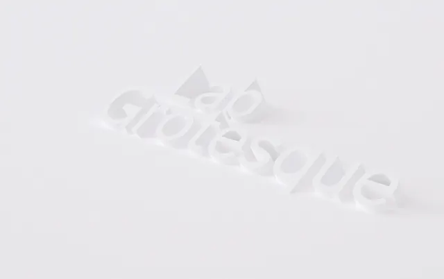 Ab Grotesque Wordmark, minimal, 3d-render, monochrome