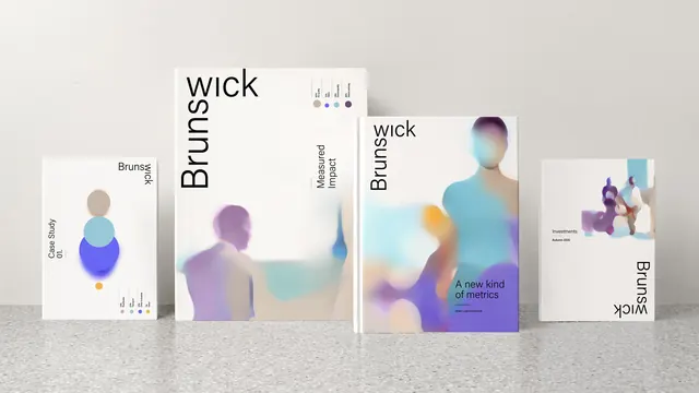 Brunsworth gradient identity system, minimal, gradient-heavy, light
