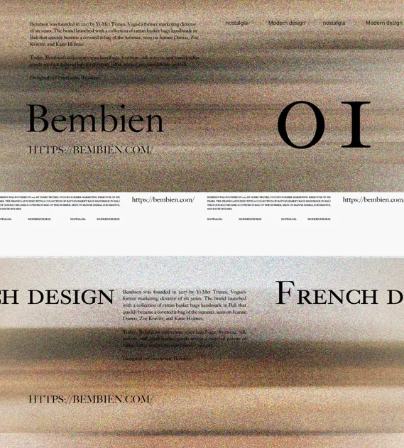 Bemben serif luxury type specimen, minimal, luxury, light