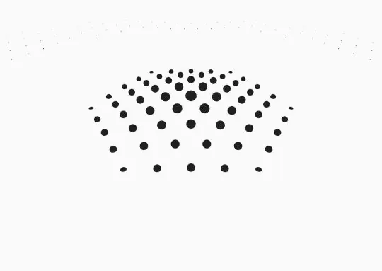 Dot-matrix abstract mark, minimal, abstract, monochrome