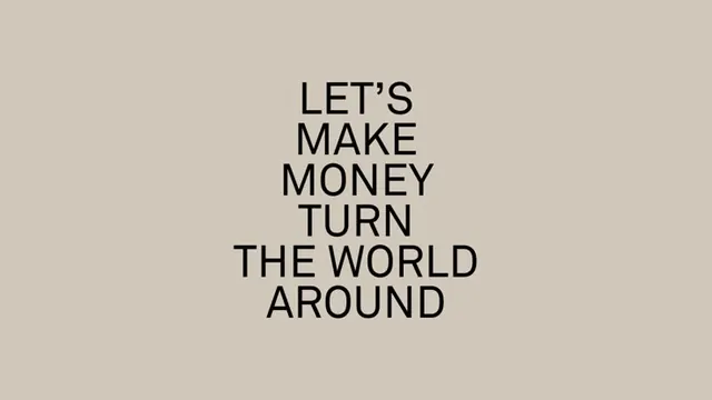 Financial brand manifesto typographic statement, minimal, monochrome, light