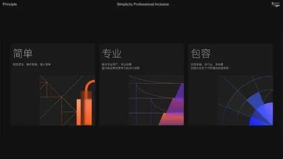 Geometric gradient logo system, minimal, geometric, dark