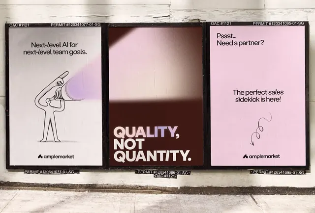 Applemarket street posters: minimal brand messaging, minimal, corporate-clean, light