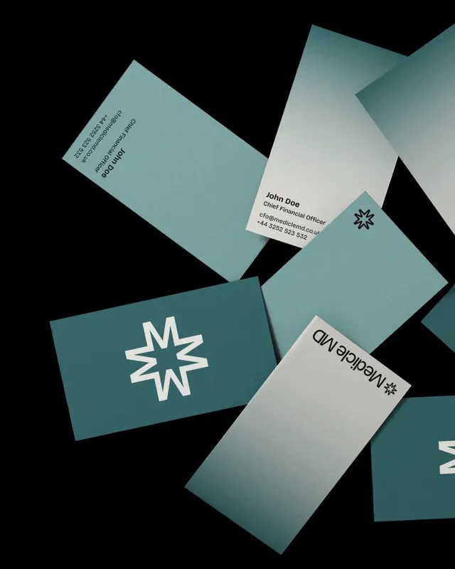 Starburst financial services identity system, minimal, corporate-clean, dark