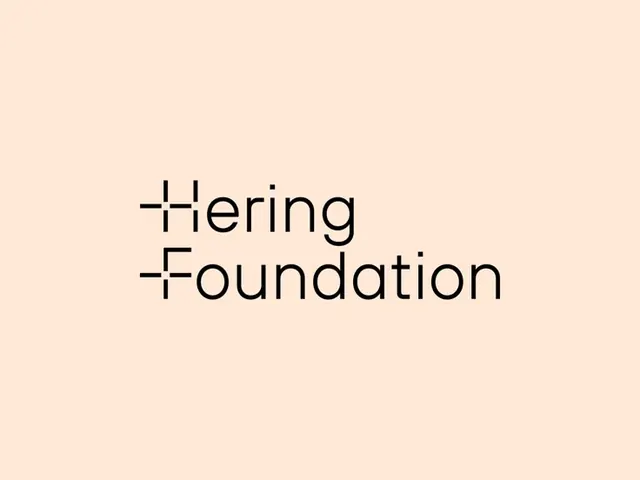 Hering Foundation geometric typeface specimen, minimal, geometric, warm