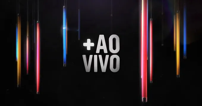 AO VIVO Logo and Visual Identity, dark-mode, gradient-heavy, dark
