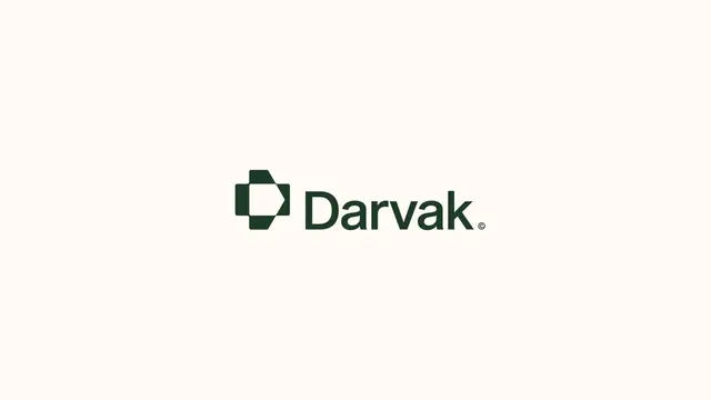 Darvak logo, geometric, minimal, cool