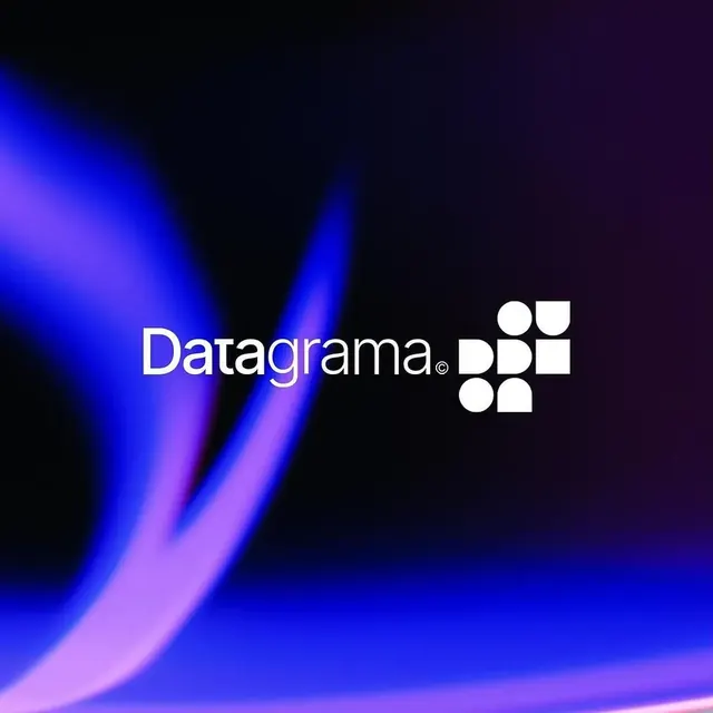 Datagrama logo, geometric, minimal, light