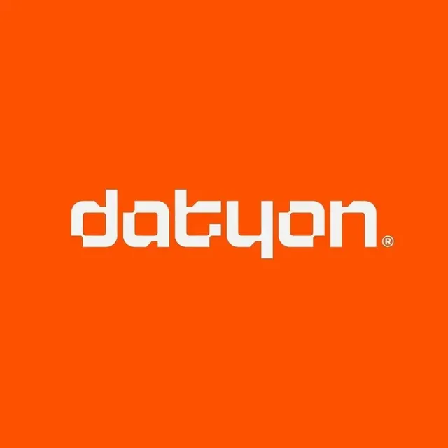 Datyon logo, geometric, minimal, light