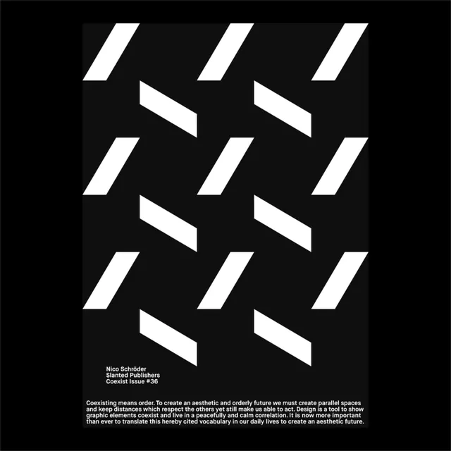 Coexist isometric logo pattern, geometric, minimal, dark
