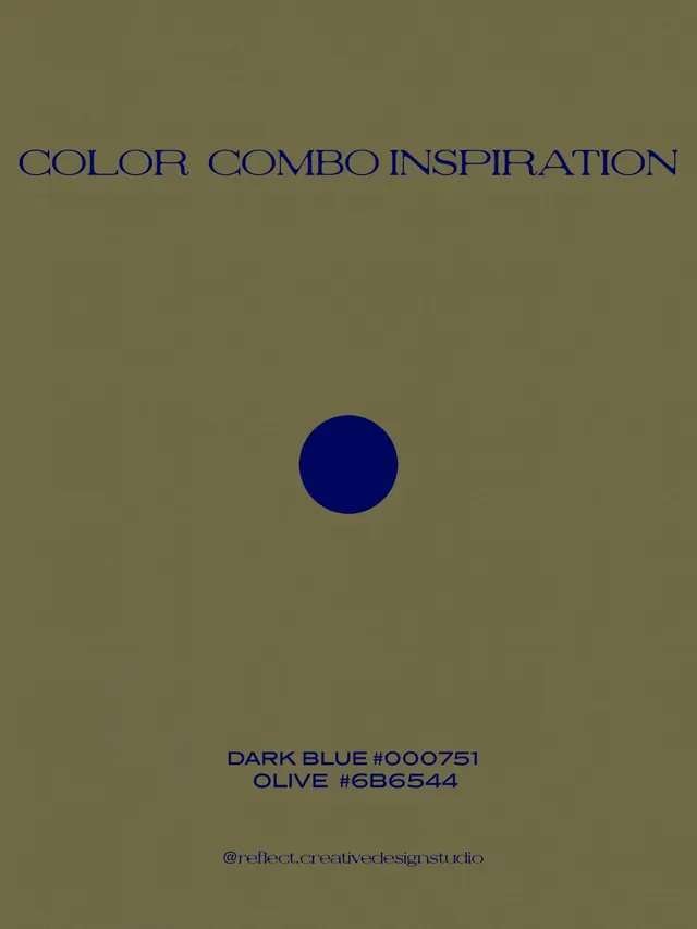 Dark blue and olive color combo study, minimal, flat, muted