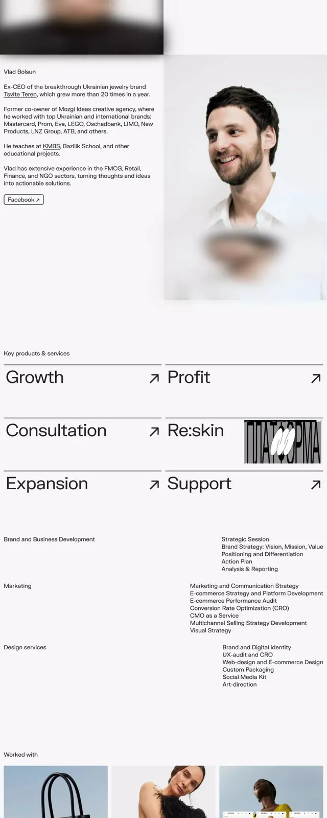 Minimalist brand guideline: Owner2Owner services, minimal, corporate-clean, light