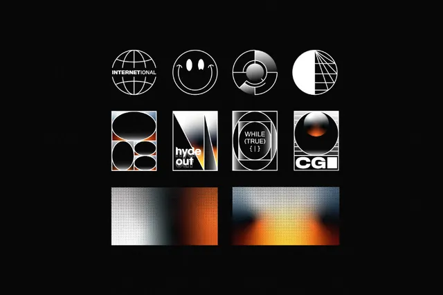 Minimal editorial identity system, minimal, editorial, dark