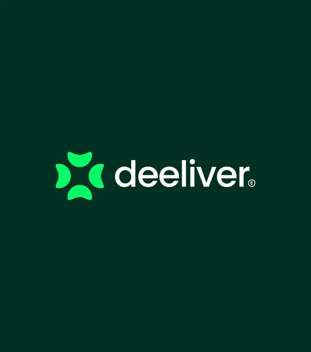 Deeliver logo, geometric, minimal, cool