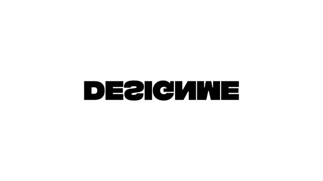 DesignMe logo, geometric, dark