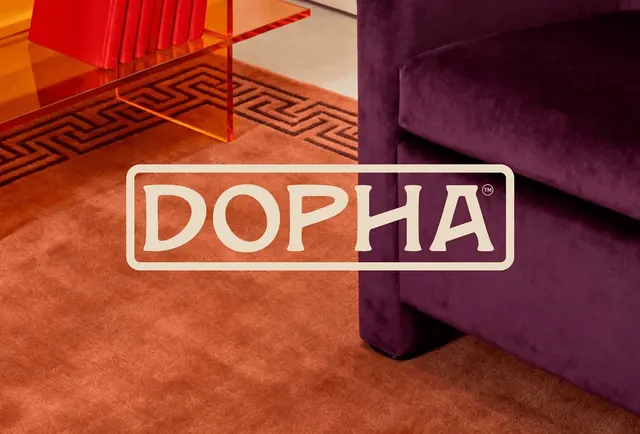 Dopha logo, geometric, minimal, light