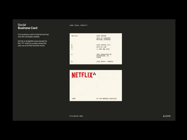 Netflix AIMS Identity, minimal, editorial, dark