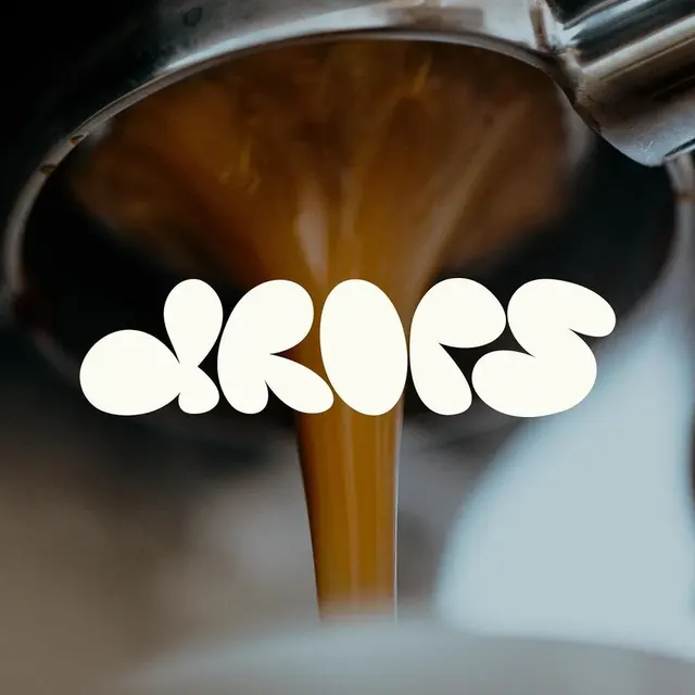 Drops logo, geometric, minimal, light