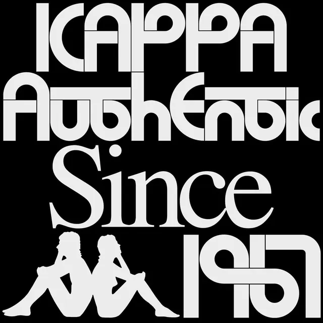 Kappa Authentic Since 1978 wordmark, minimal, bold, dark