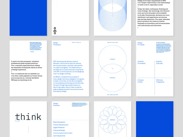 IBM design system and brand guidelines, minimal, corporate-clean, light