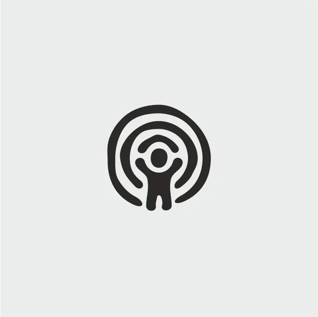 Minimal monochrome logo, minimal, monochrome, light