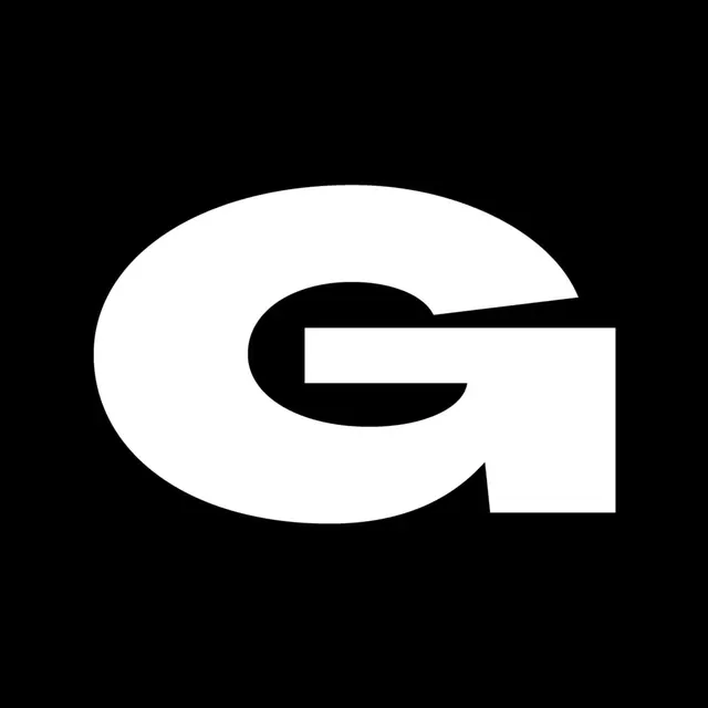 Stylized Letter G Logo, minimal, geometric, high-contrast