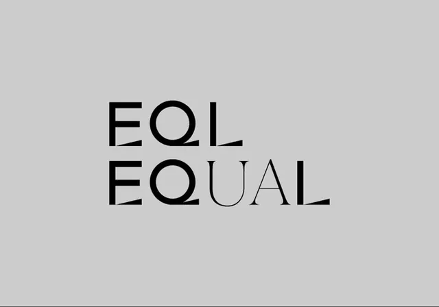 Minimal sans-serif stacked wordmark, minimal, geometric, dark