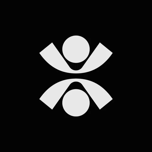 Abstract figure monochrome logo, minimal, abstract, dark