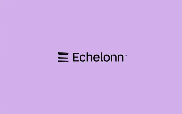 Echelon logo, geometric, minimal, dark