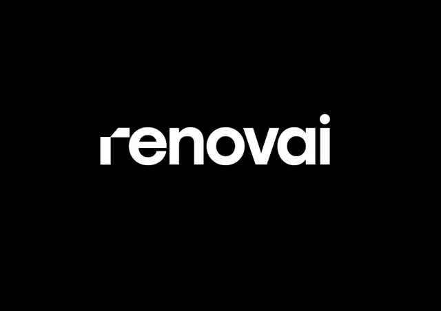 Minimal monochrome wordmark, minimal, dark-mode, dark