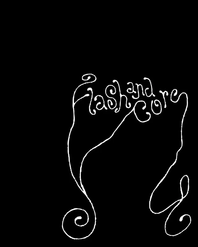 Mash & Co: continuous-line handwritten wordmark, line-art, organic, dark