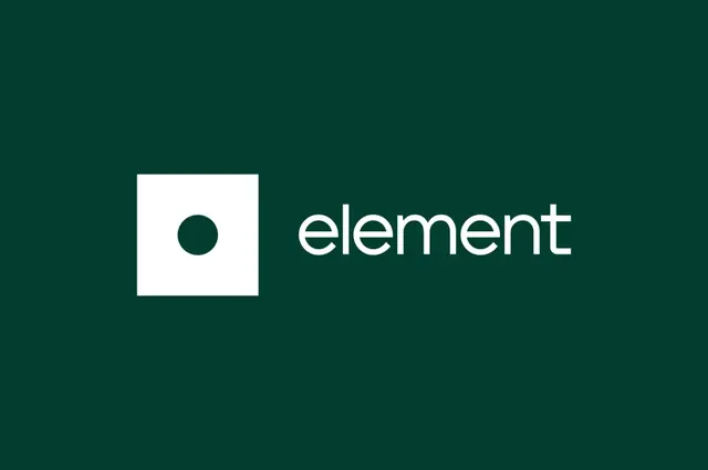 Element logo, geometric, minimal, light