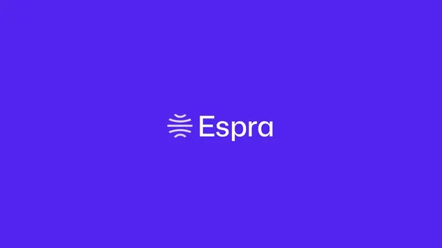 Espra logo, minimal, geometric, light