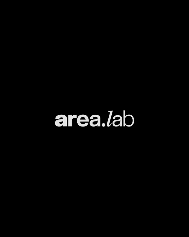 area.lab wordmark, minimal, monochrome, dark