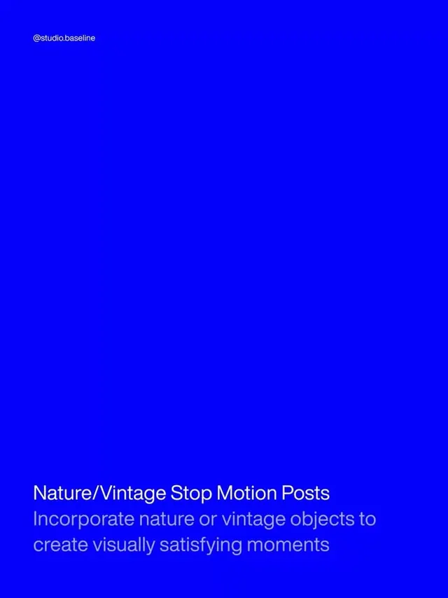 Studio.baseline motion poster, minimal, dark-mode, dark