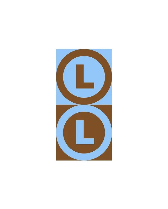 Dual-circle letterform logo, geometric, minimal, cool