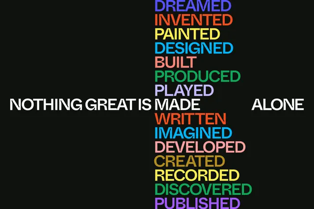 Achievement word-list type specimen, minimal, dark