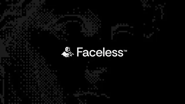 Faceless logo, minimal, light