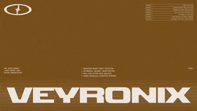 Veyronix Identity System, geometric, retro, dark
