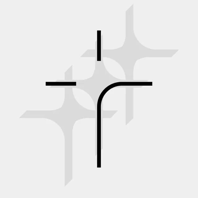 Geometric line composition with intersecting strokes, geometric, line-art, dark
