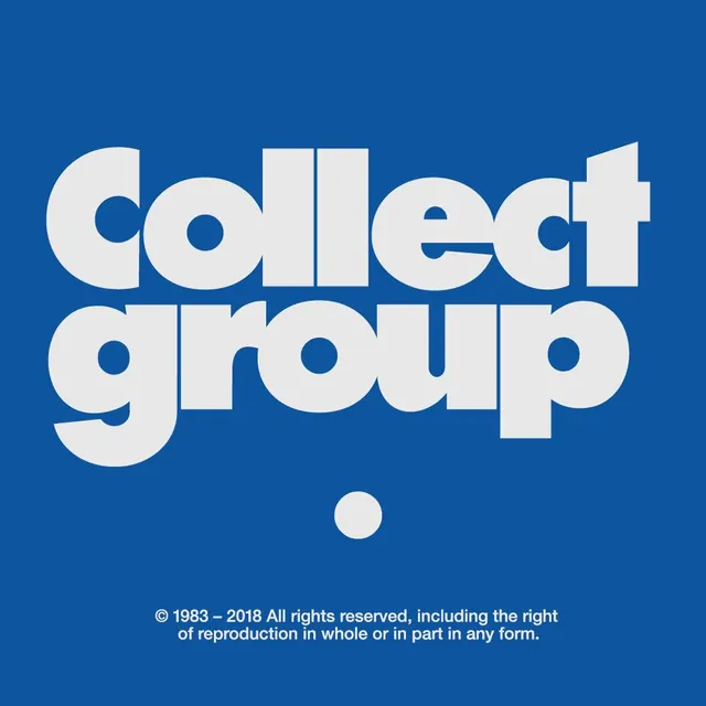 Collect Group wordmark and identity, minimal, geometric, light