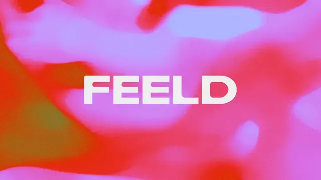Feeld logo, geometric, minimal, light
