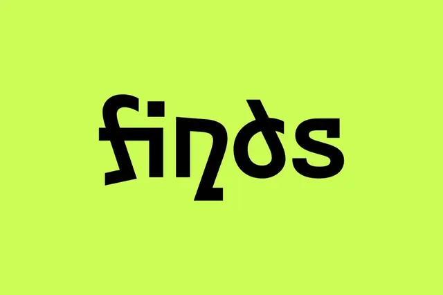 Finds logo, geometric, dark