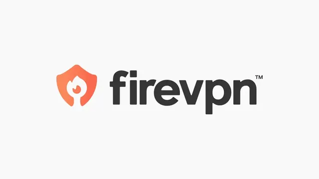 FireVPN logo, geometric, minimal, warm