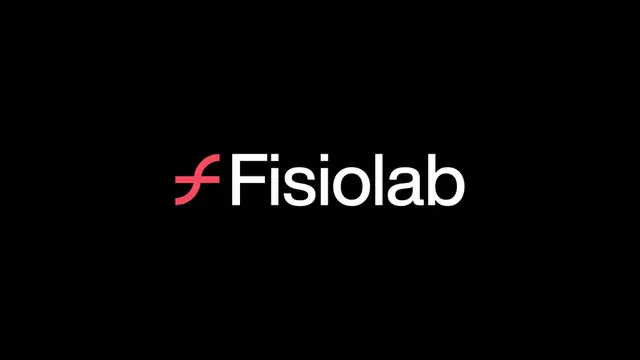 Fisiolab logo, geometric, minimal, light